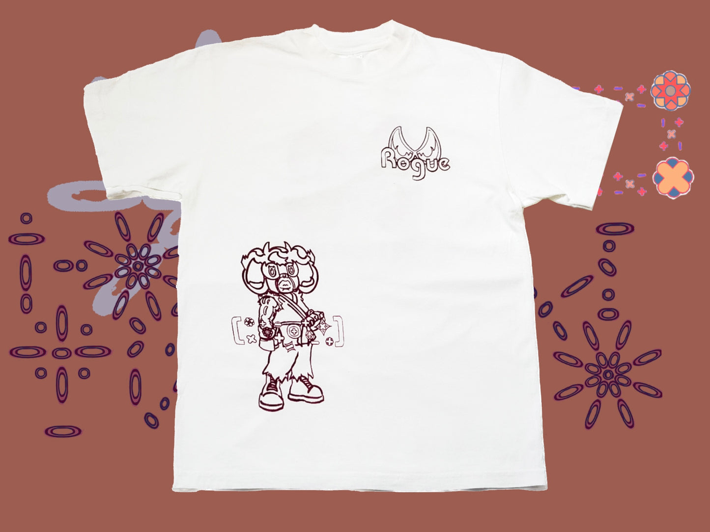 Rogue Fighter White Tee