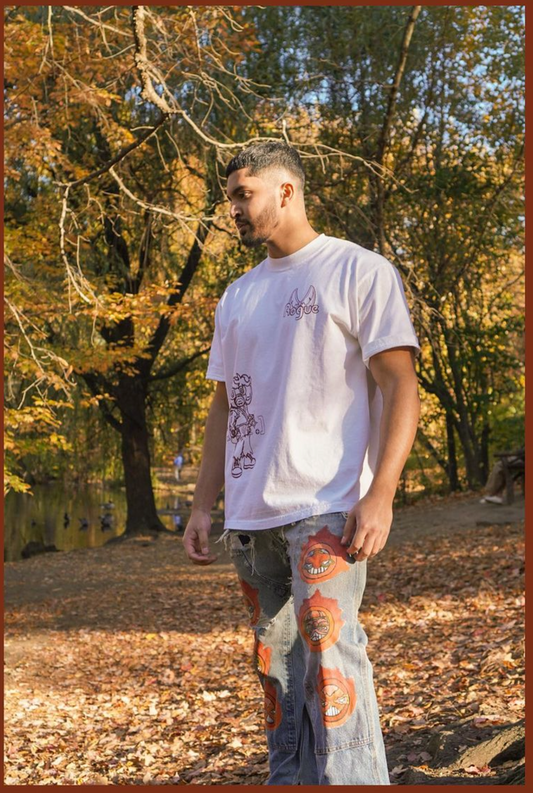 Rogue Fighter White Tee
